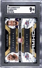 #5 LeBron James/O'Neal 2009-10 Donruss Elite /100 - Team Gold Rare Pop 1 SGC 9