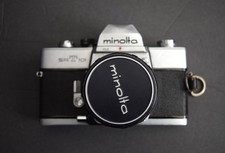 MINOLTA SRT 101 35mm FILM CAMERA w/ f 55mm Lens 1:17 NOT TESTED FOR PARTS