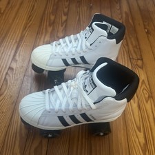 Adidas Superstar 82 Roller Skate White/Black Womens Size 7.5 - NEW