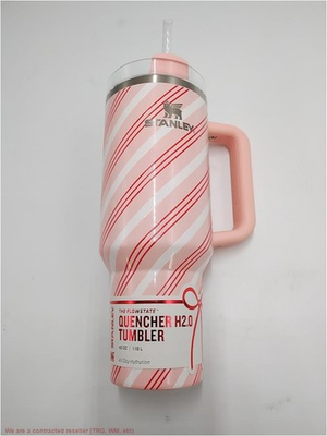 #ad Stanley 40 oz Stainless Steel H2.0 FlowState Quencher Tumbler Strawberry Twist $36.99
