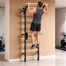 Wall Mount Stall Bars Swedish Ladder Adjustable Pull Up Dip Home Gym Adult Kids Wall Mount Stall Bars Swedish Ladder Adjustable Pull Up Dip Home Gym Adult Kids
