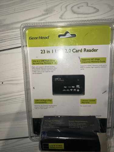 Gear Head CR4200 USB 2.0 All in One (23 in 1) External Card Reader - Picture 2 of 2