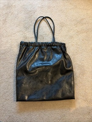 Zara leather tote bag shoulder bag