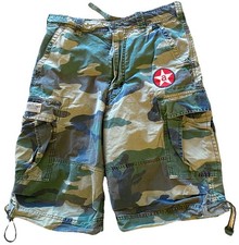 Vintage Abercrombie Fitch Cargo Shorts Boys/Unisex  X-Large Camo Dead Stock Y2K