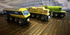 Maxim Enterprise Magnetic Wooden Trains Lot Of 3.