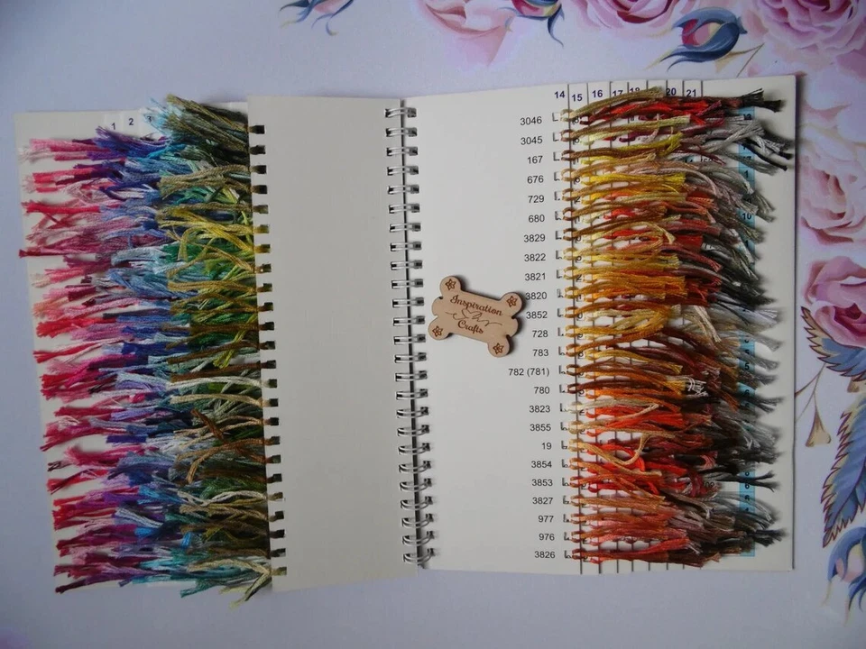 DMC Color Chart with Real Floss for Cross Stitch Catalog DMC samples 482 color - Image 4 of 4