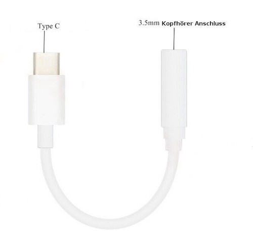 USB 3.1 Type-C Casque Écouteurs Audio Jack Numérique Téléphone Câble Adaptateur - Photo 5/5