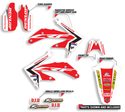 1985-2000 HONDA XR 80 100 MOTOCROSS GRAPHICS with backgrounds DECALS KIT