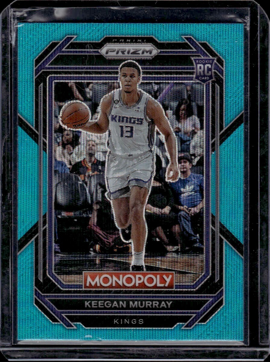 Keegan Murray Rookie 2022-23 Prizm Monopoly Teal Wave RC #78 - Sacramento Kings