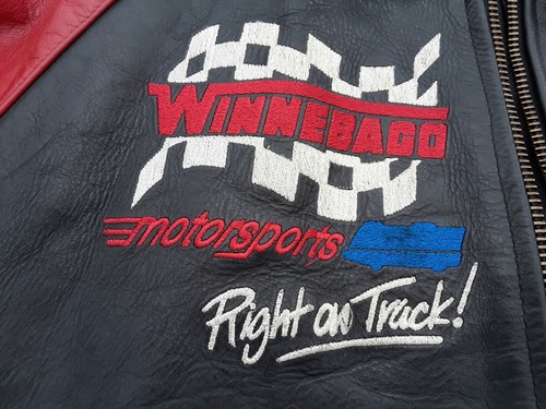 Chaqueta Abrigo WINNEBAGO Motorsports Cuero Pesado Rara De Colección de Vanson, Talla 46 - Imagen 6 de 12