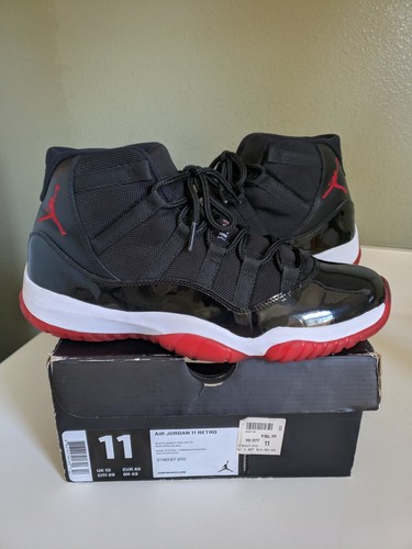 SIZE 11 ___ nike air jordan 11 retro bred 2012 Playof… - Gem display picture 1