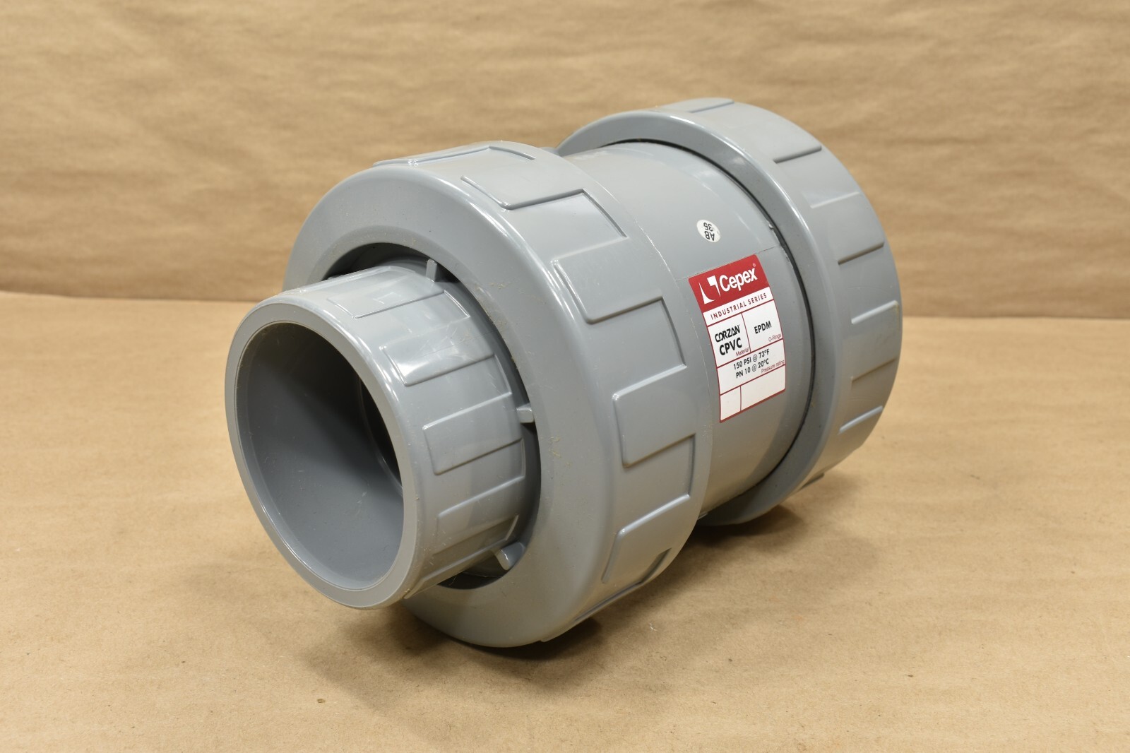 HAYWARD Cepex CPX27398, Válvula de retención de bola de 3", CPVC, EPDM, 150 PSI / 73°F