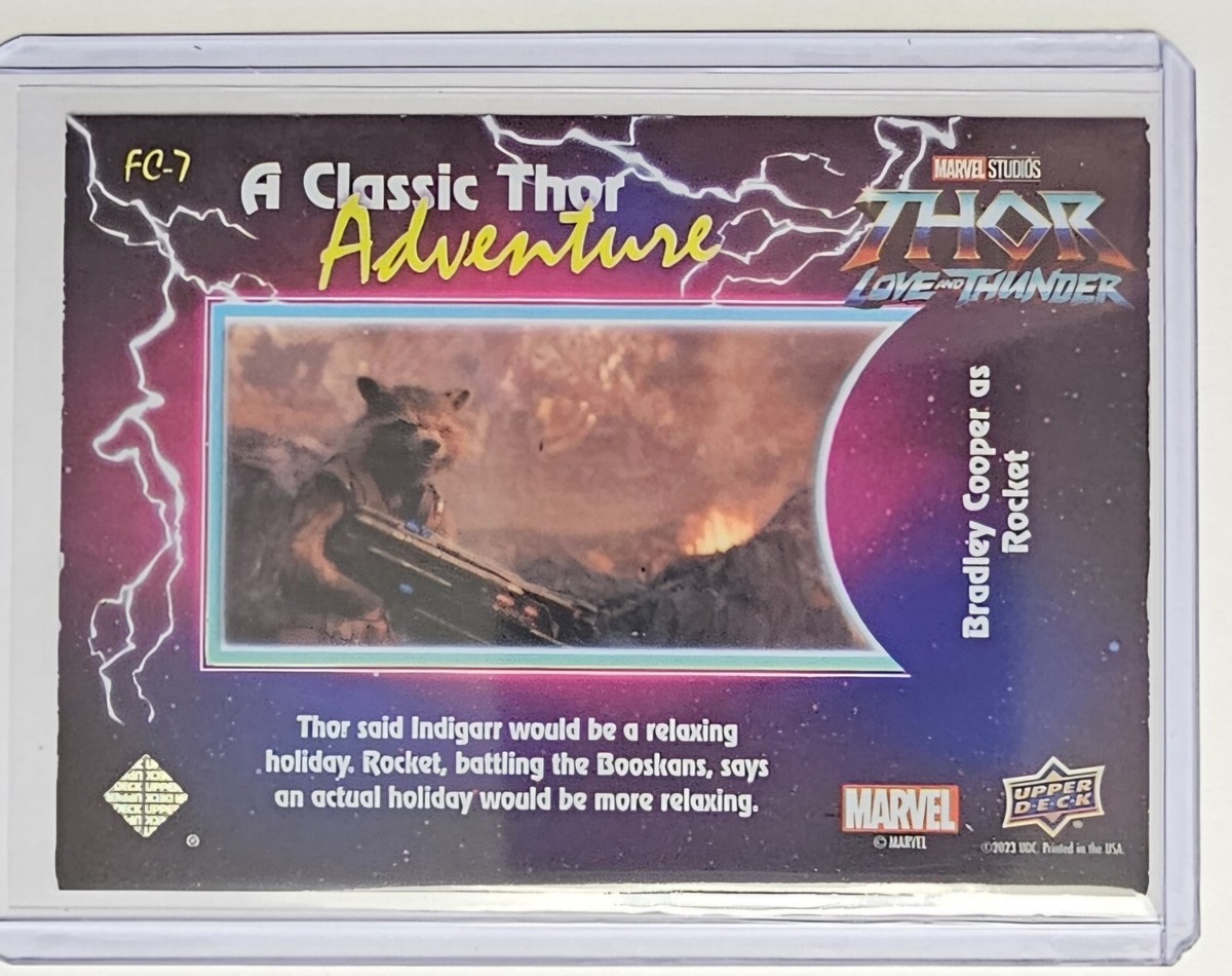 ブラッドリークーパー　ロケットサインオート UpperDeck Upper Deck Marvel Series 1 Disney+ Bradley Cooper as Rocket