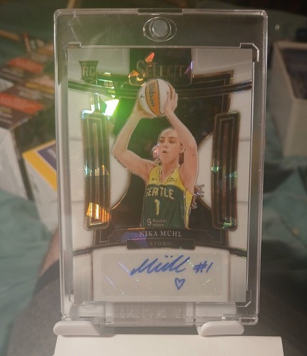 2024 Panini Select WNBA - Draft Selections Signatures White Ice  Nika Muhl /25