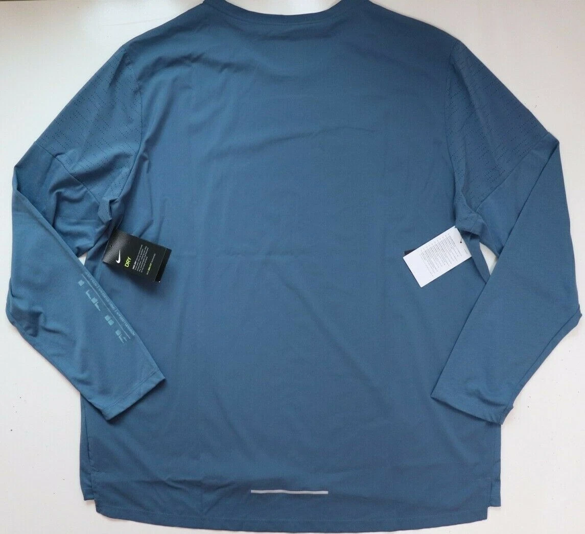 NIKE BREATHE RISE 365 DRI FIT KNIT MEN RUNNING LONG SLEEVE TOP