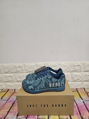 Nobull Superfabric Sneaker Trainingsschuhe UK 3 Unisex UVP 150£ Leaf / Blau
