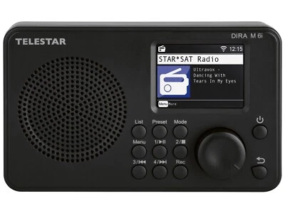 DAB+/UKW TELESTAR Internetradio DIRA M6i, DAB+/UKW, Bluetooth, USB schwarz RADIO