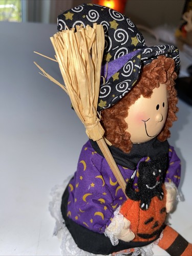 Avon Witch Porcelain Doll Shelf Sitter “ Witch On The Shelf” 12 Inches EUC - Picture 8 of 8