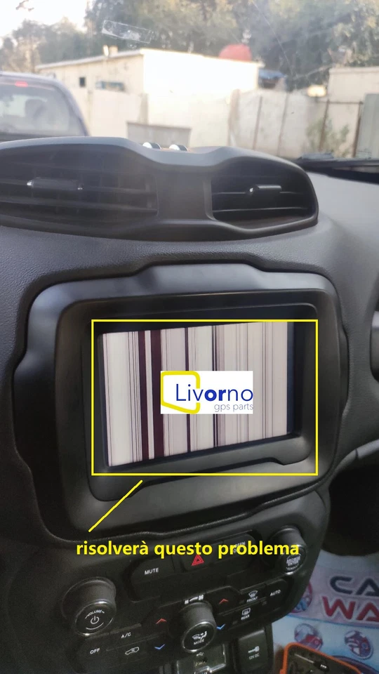 JEEP RENEGADE LCD DISPLAY TOUCH SCREEN PER 7 POLLICI CONTIENTAL VP2RFP RADIO 7" - Immagine 3 di 4