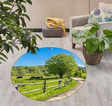 3D Green Lawn Road NAO9421 Game Rug Mat Elegant Photo Carpet Mat Fay