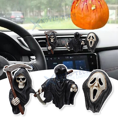 キ*キ様 美品★ゴースト・GHOST★スタンリーゲス・スカルモチーフ・ウォレット 3 Packs Skeleton Ghost Car Freshener Air Vent Clips Kit Halloween