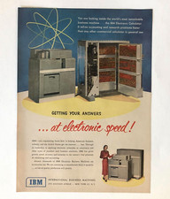 1951 IBM Advertisement Calculator Computer Electronic Answers Vintage Print AD