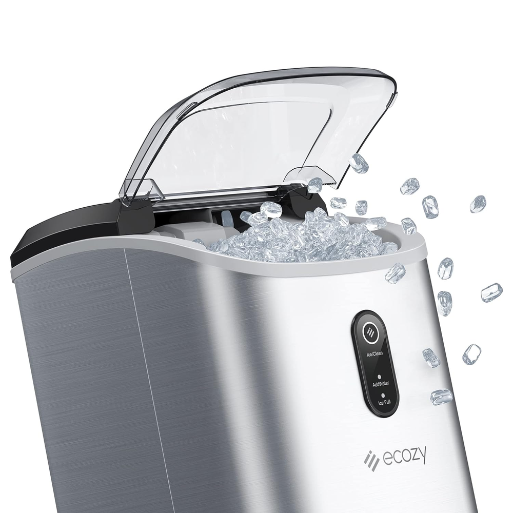 Nugget Ice Maker Countertop - Chewable Pellet Ice Cubes, 33 Lbs Daily Output, St