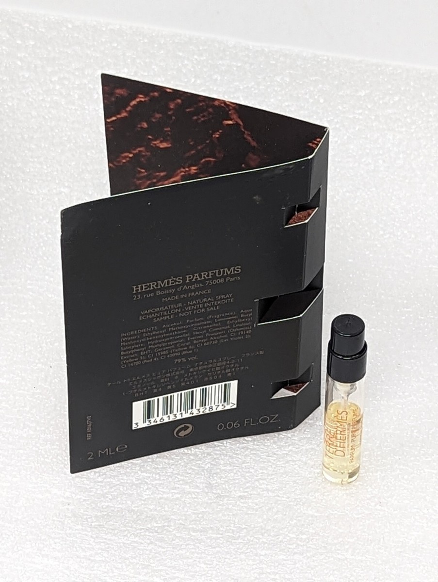 Hermes Terre D'Hermes Parfum Pure Perfume Sample Spray .06