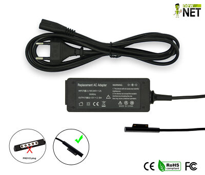 36W Ladegerät 12V 2,58A kompatibel mit Microsoft Surface Pro 5 i5 i7
