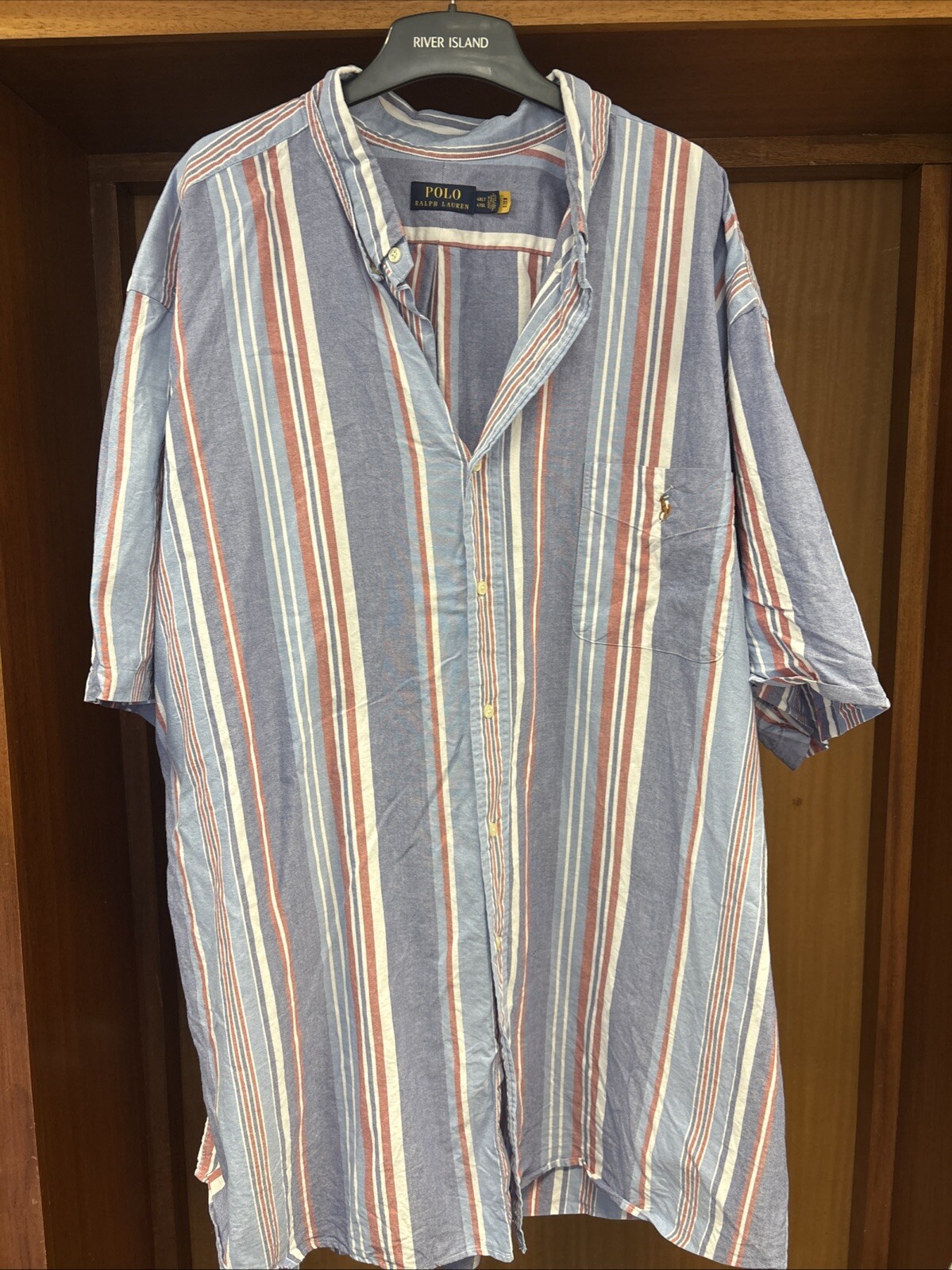 Polo Ralph Lauren Shirt Mens 4xlt Short Sleeved Shirt BIG TALL Vgc