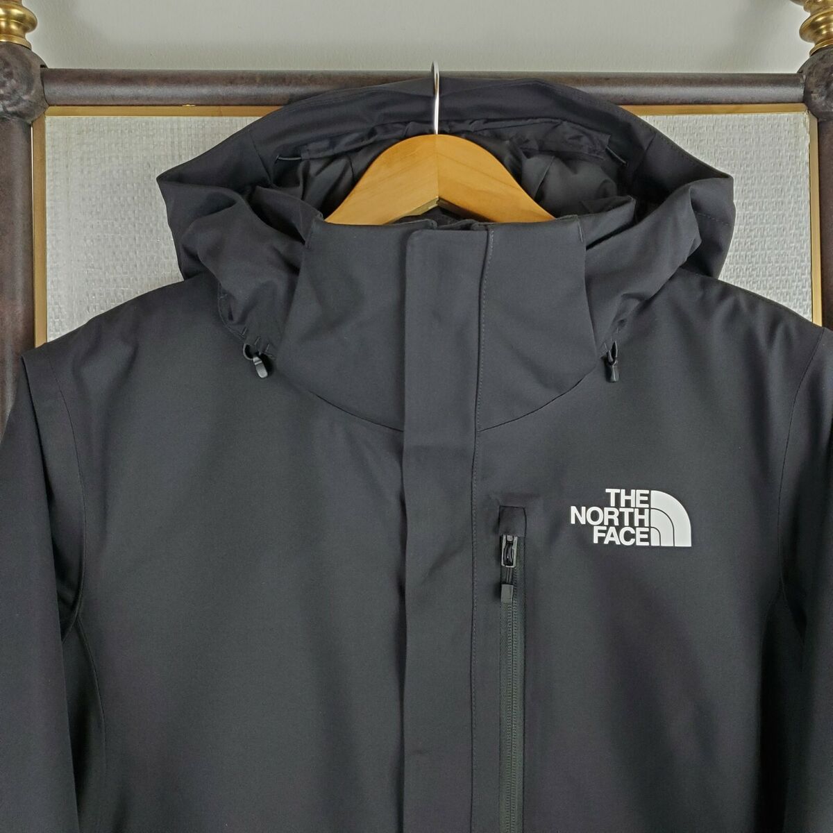 NORTH FACE Size 1X Womens Primaloft Black Hooded Jacket Coat NORTH FACE Size 1X Womens Primaloft Black Hooded Jacket Coat