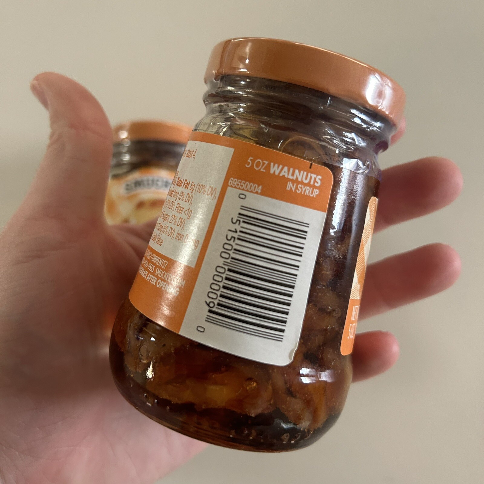 Smucker's Walnuts in Syrup Topping 5 Ounces Set Of 2 Discontinued