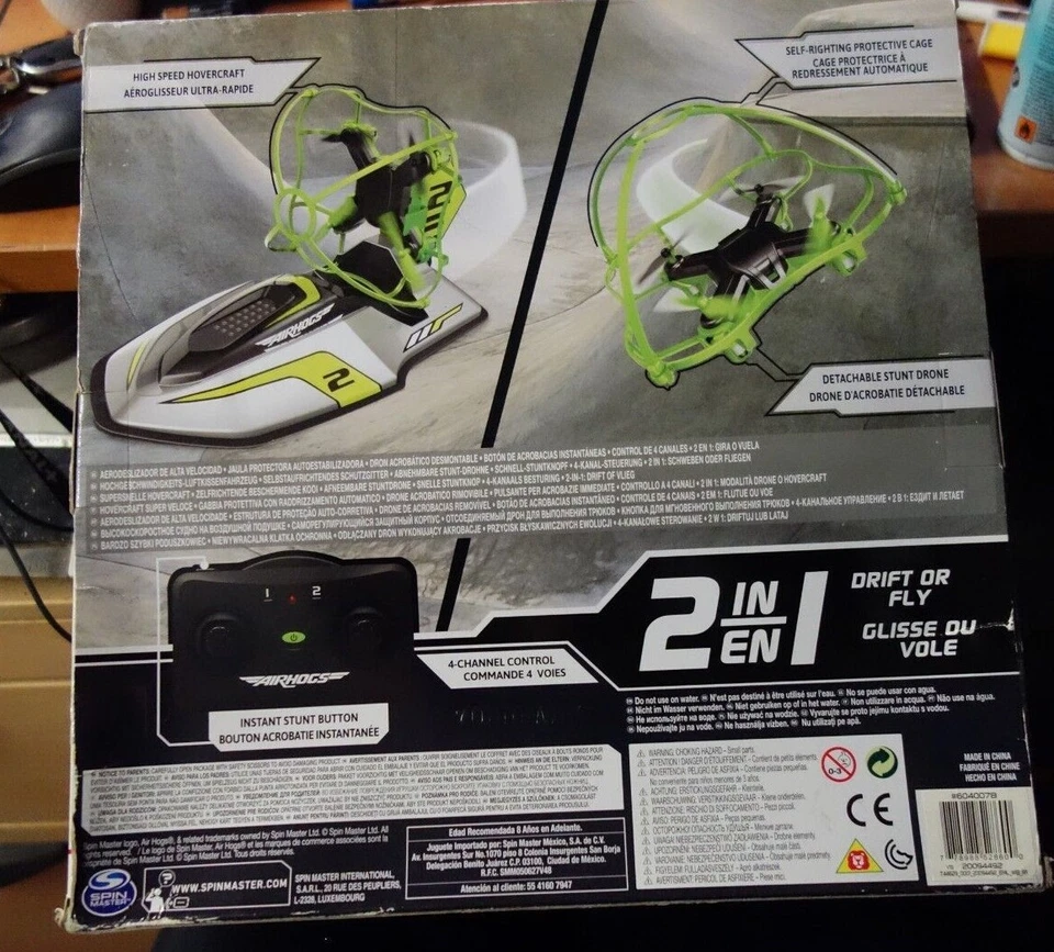 Air Hogs Spin Master 6040305 Hyper Drift Drone Bleu neuf - Photo 3/3