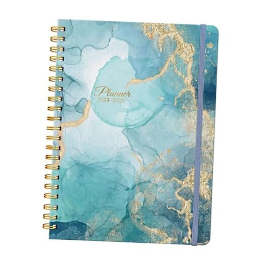 Planner 2024-2025 Academic Year Monthly Weekly Planner from A5 Gray Marble