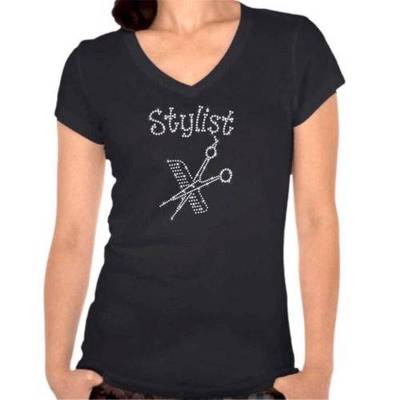 Stylist Comb Shears Hair Stylist DMC Rhinestone Shirt or Tank S-5XL 5 Styles