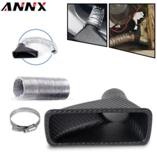 Universal Car Front Bumper Turbo Air Intake Pipe Turbine Inlet Pipe Funnel Kit