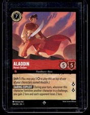 Disney Lorcana The First Chapter Aladdin Heroic Outlaw Non Foil 104/204