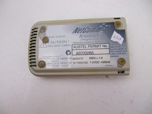 NETCOMM AM3474 MODEM DIAL-UP SERIAL RS-232 ROADSTER II 56K Retro Vintage - Picture 5 of 8