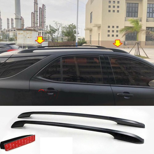 For Chevrolet Equinox 20182022 Top Roof Rack Side Rails Bars Alu Black