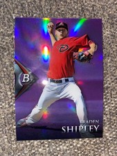 2014 Bowman Platinum Chrome Prospects Purple Refractors #BPCP4 Braden Shipley