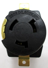 PASS & SEYMOUR - LEGRAND - 50A RECEPTACLE - 3769 (3769P) - 383X - 600VAC - 250DC