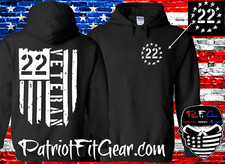 Hoodie,Veteran 22,Flag,PTSD Awareness,Military,Support Our Troops,Sweatshirt