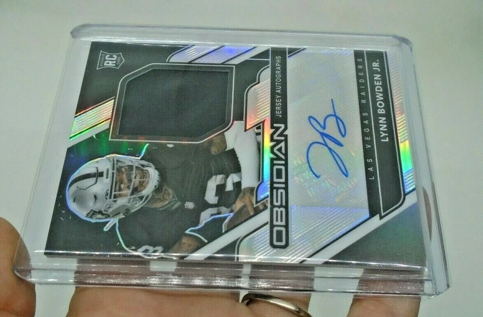 2020 PANINI OBSIDIAN LYNN BOWDEN JR. RPA ROOKIE JERSEY PATCH AUTO /150 - Image 3 of 4