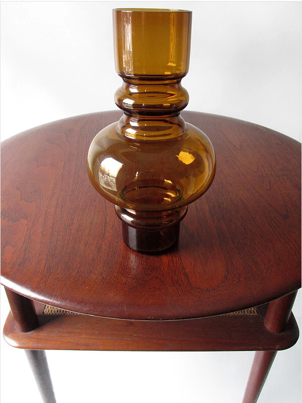 Jarrón de vidrio artístico minimalista sueco Alsterfors años 60 diseño moderno de mediados de siglo Foto 3 de 4