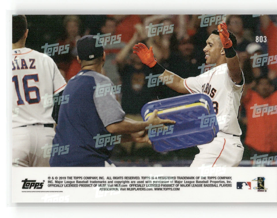 MICHAEL BRANTLEY Walk-Off HR 2019 Topps Now No803 Houston Astros, PR: 241 - Изображение 2 из 2