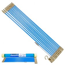 Image of BlueSpot 10 x 330mm Cable Access Kit Long Reach Rod Puller for Wires Hook/Ring