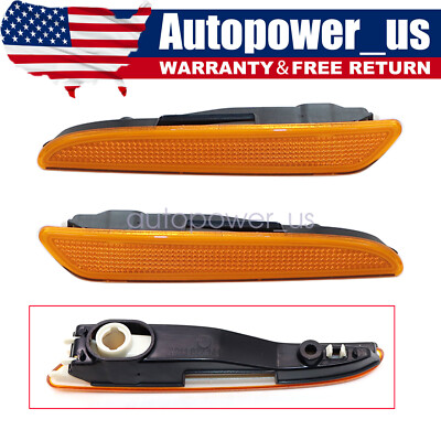 Front Bumper Side Marker Light Lamp Kit For Mercedes Benz E-Class W211 2007-09