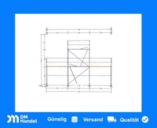 GÜNSTIG! Alu Fassadengerüst Giebelgerüst 38qm Gerüst Baugerüst 6x7,5 NEU!