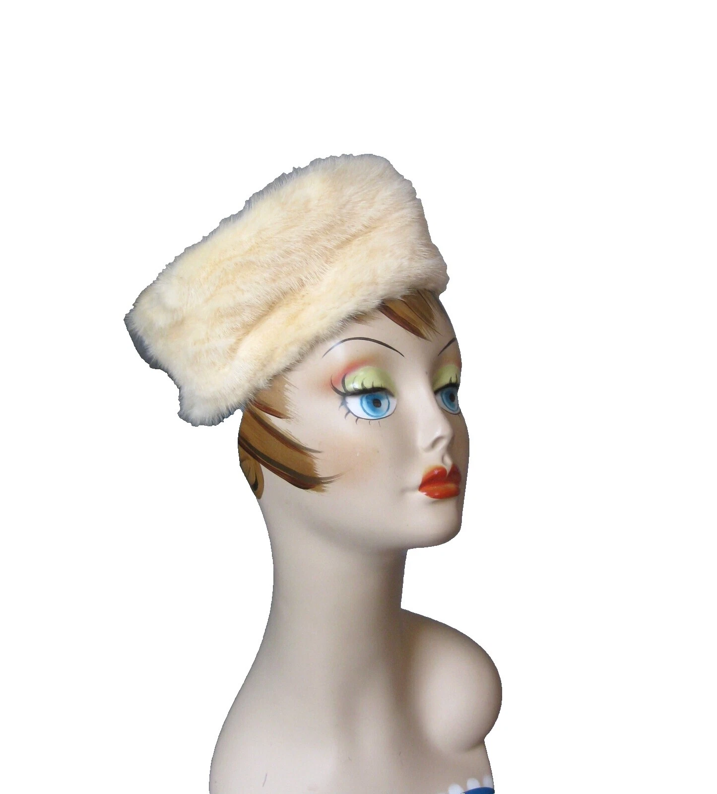Mink White Vintage Hats for Women