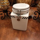 Vintage Gibson Coca Cola Canister 2002 Checkerboard Pattern Nice Large Size
